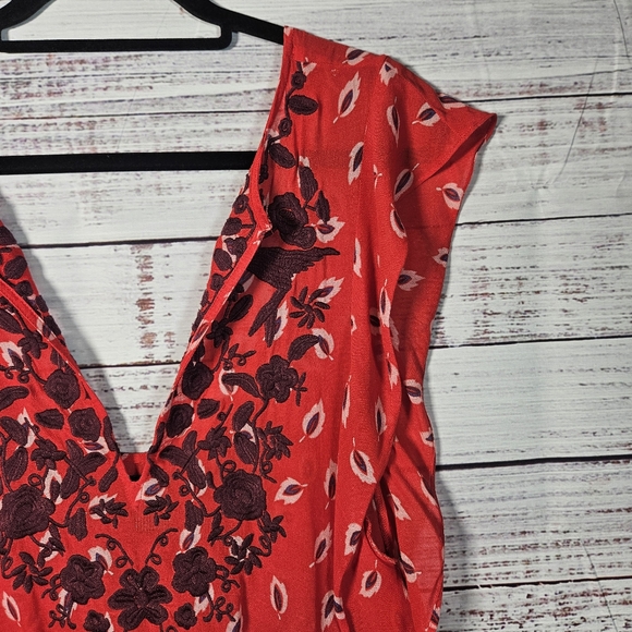Free People embroidered caftan mini tunic - Picture 7 of 16